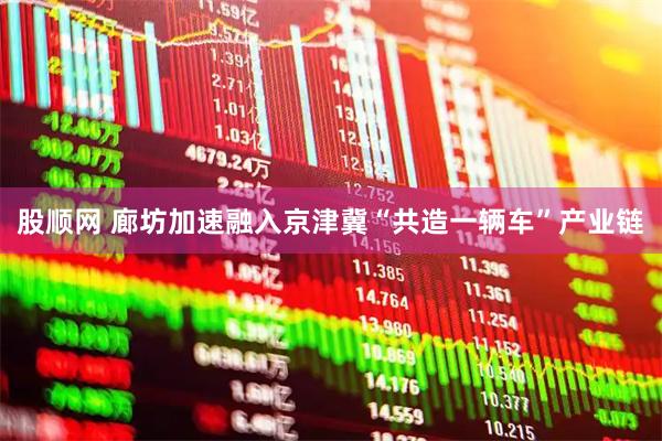 股顺网 廊坊加速融入京津冀“共造一辆车”产业链