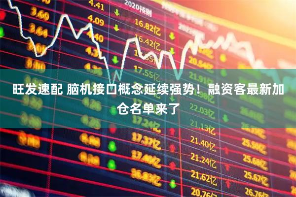 旺发速配 脑机接口概念延续强势！融资客最新加仓名单来了